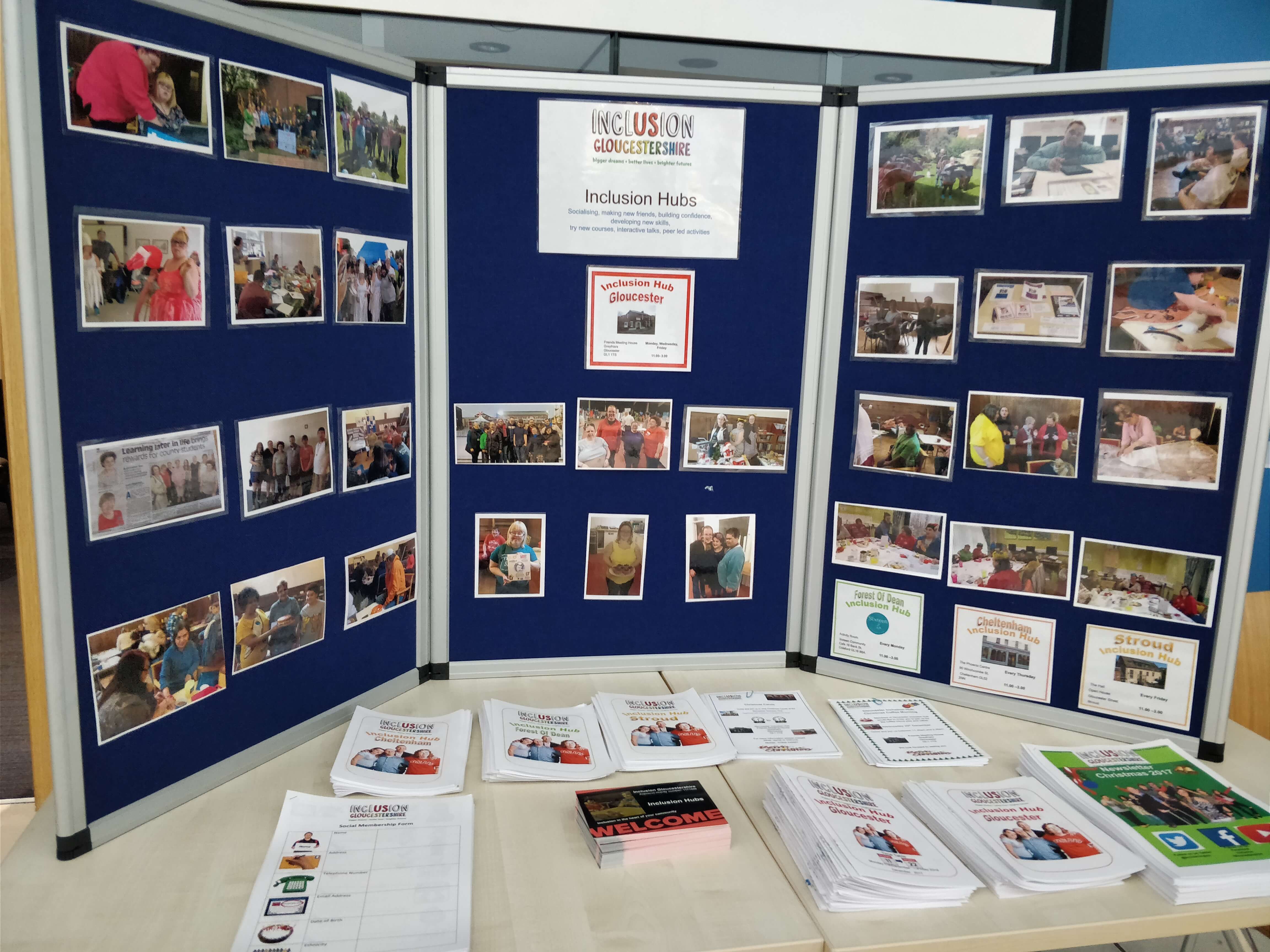 Display boards Inclusion Gloucestershire
