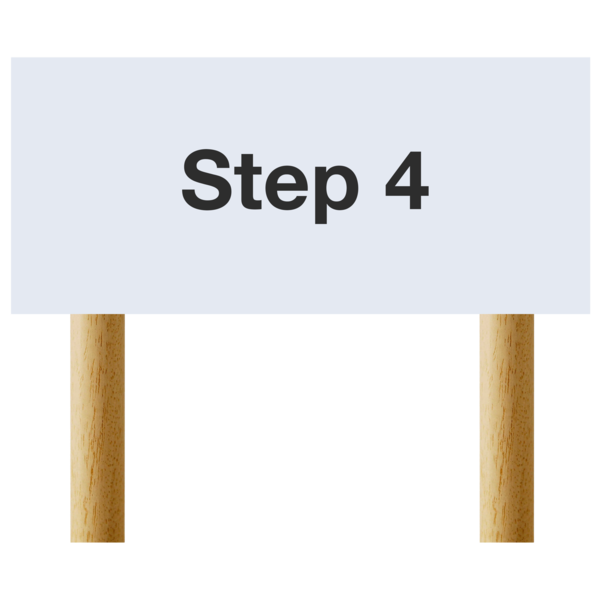 Step 4 Two people practicing social distancing